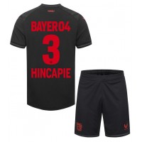 Bayer Leverkusen Piero Hincapie #3 Replika babykläder Hemmaställ Barn 2023-24 Kortärmad (+ korta byxor)